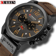 Load image into Gallery viewer, CURREN Top Luxury Brand Men's Military Waterproof Leather Sport Quartz Watches Chronograph Date Fashion Casual Men's Clock 8314